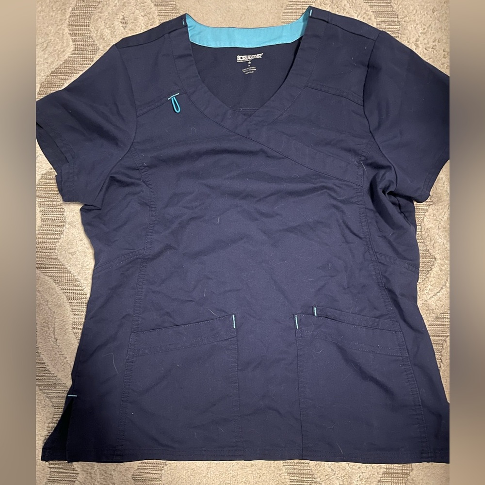 Navy Scrub Top